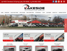 Tablet Screenshot of lakesideautomotive.com